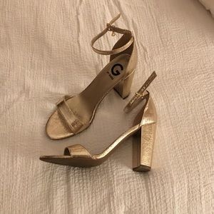 G by Guess Shantel3 Sandals gold shoes size 9.5